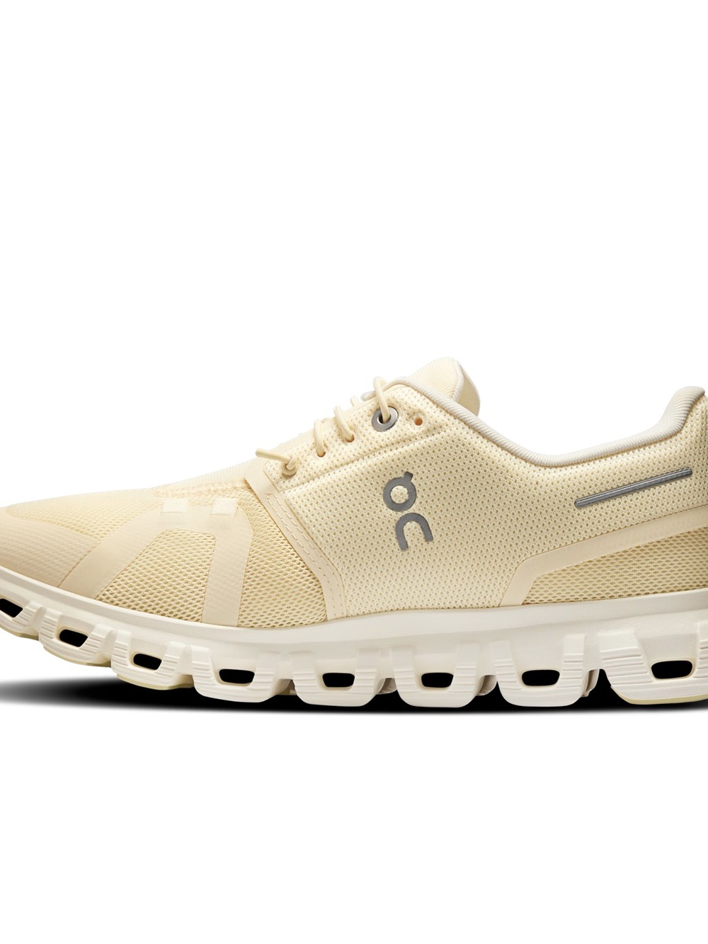 On Running Cloud 6 Athletic Shoe in Cream Beige - Picture 4 of 9